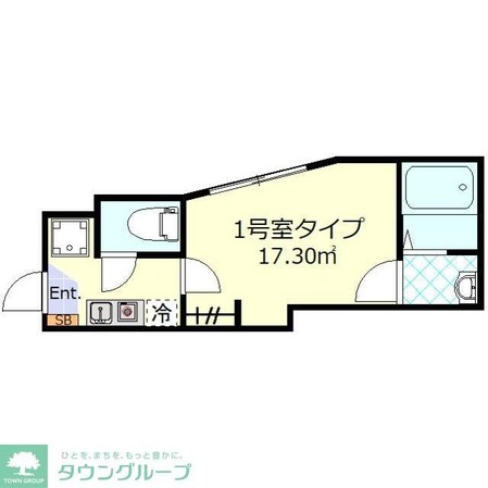 ディアマンテ北千住の物件間取画像